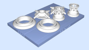 3D modeled robotics parts